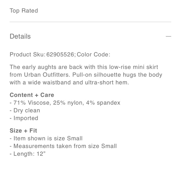 Urban Outfitters Peachy Low Rise Mini Skirt - Picture 6 of 6